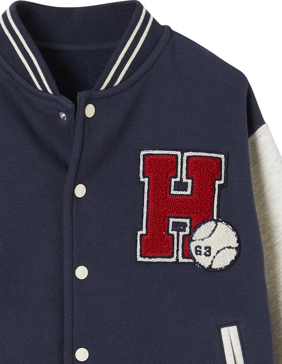 Actual product image Vertbaudet Jungen College-Sweatjacke mit Aufnäher Oeko-Tex (152)