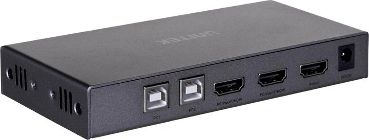 Produktbild Unitek Przełącznik PRZEŁĄCZNIK KVM 4K HDMI 2.0,2-IN,1-OUT +USB