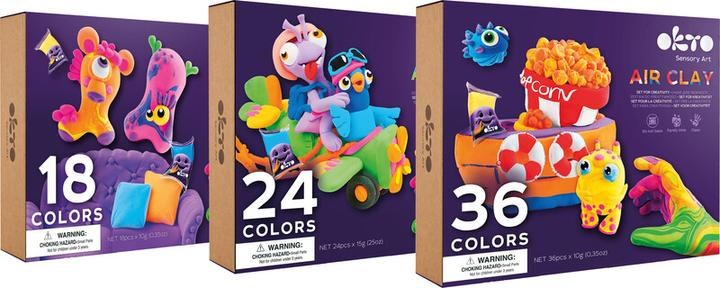 Produktbild Okto Ein Satz leichter Spielknete, Foamcoline, 36 Farben