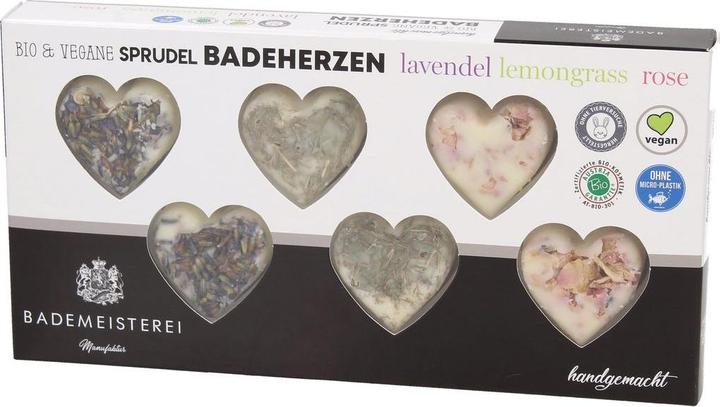Produktbild Bademeisterei Badeherzen 6er Set (Badekugeln)