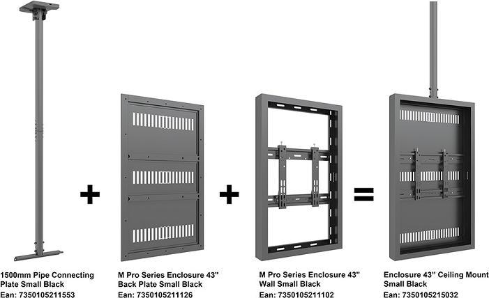 Produktbild Multibrackets Monitor Rahmen, Deckenmontage, 43"/5032