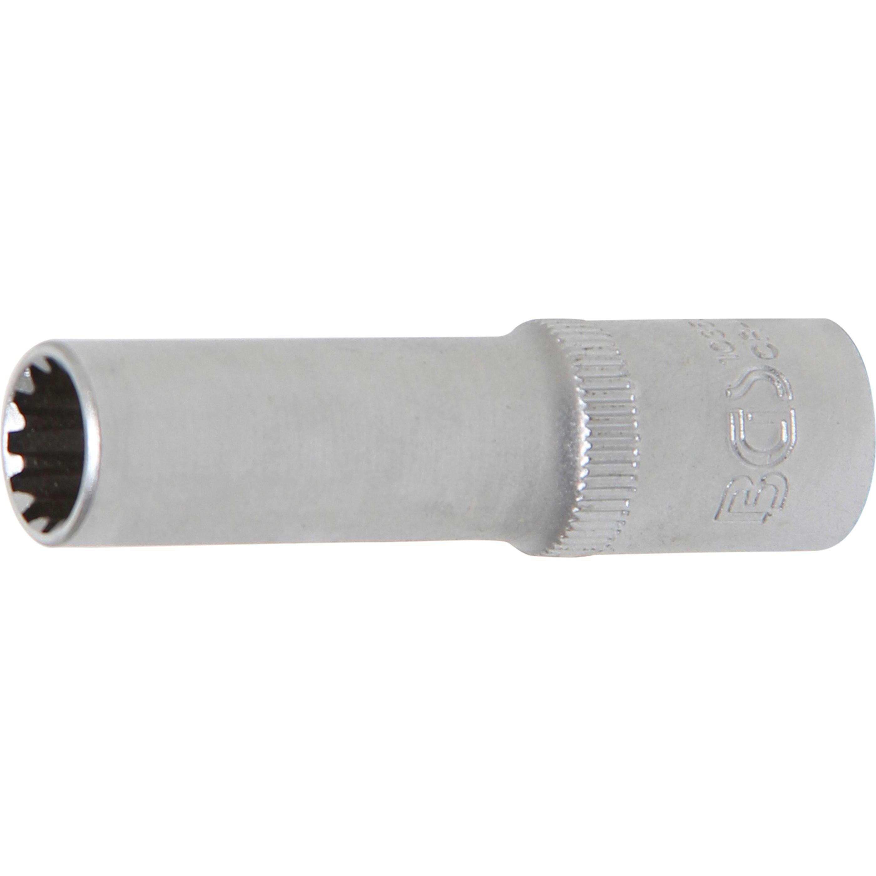 BGS, Steckschlüssel + Stecknuss, Steckschlüssel-Einsatz Gear Lock, tief Antrieb Innenvierkant 10 mm (3/8") SW 10 mm (10 ...