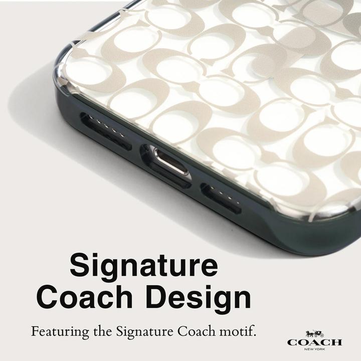 Productafbeelding Coach Handtekening C Ombre MagSafe - iPhone 15/14/13 hoesje (Diep bos) (Apple iPhone 14, Apple iPhone 15)