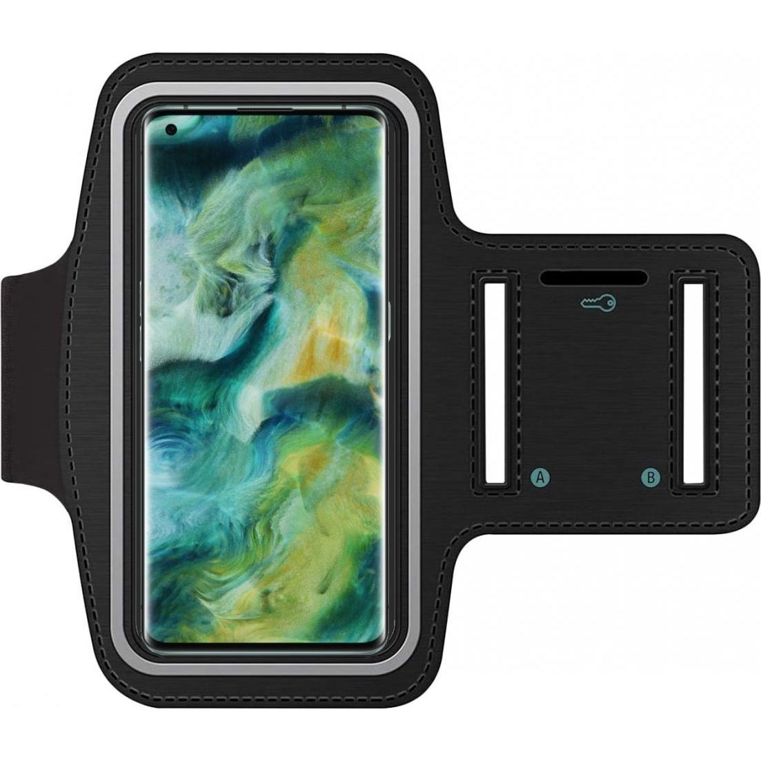 SmartFitness Oppo Find X2 Pro Handy Sport Armband, Smartphone Sportarmband, Schwarz