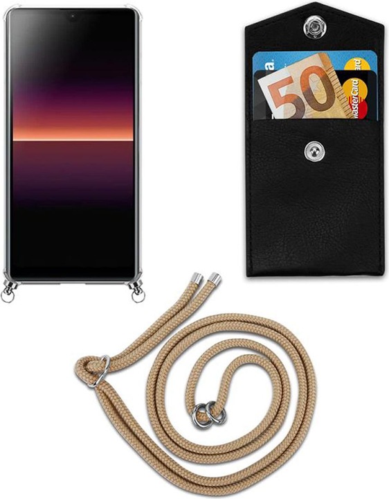 Produktbild Cadorabo TPU Handy Kette SILBER Cover