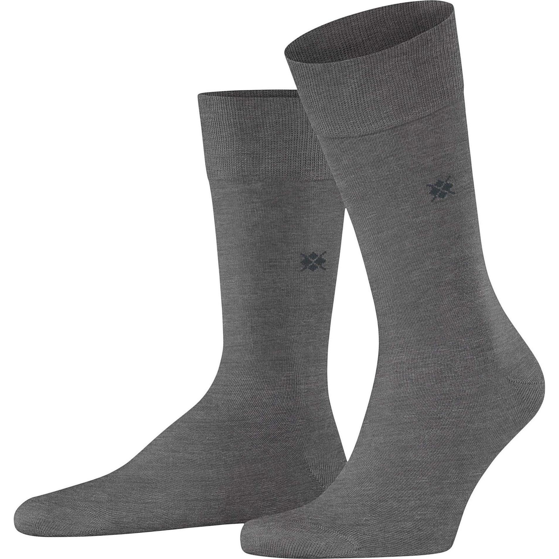 Burlington, Herren, Socken, Socken Casual Bequem sitzend DUBLIN SO, Grau, (2er Pack, 40 - 46)