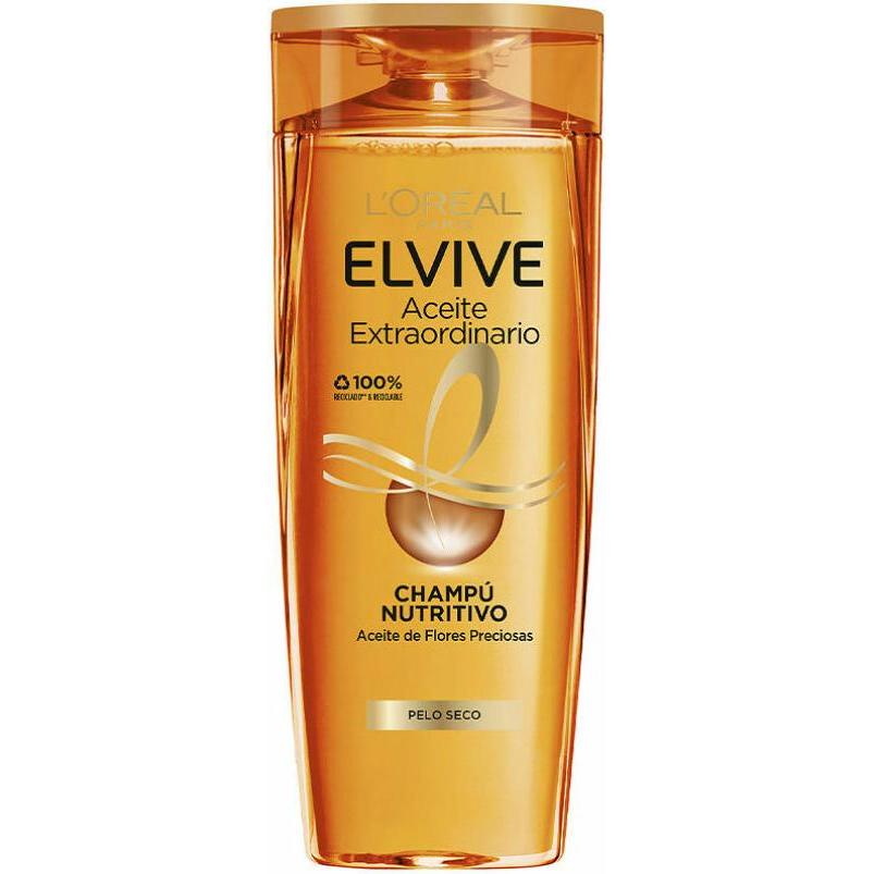 L'Oréal Paris, Shampoo, ELVIVE ACEITE EXTRAORDINARIO champú nutritivo 370 ml (370 ml)