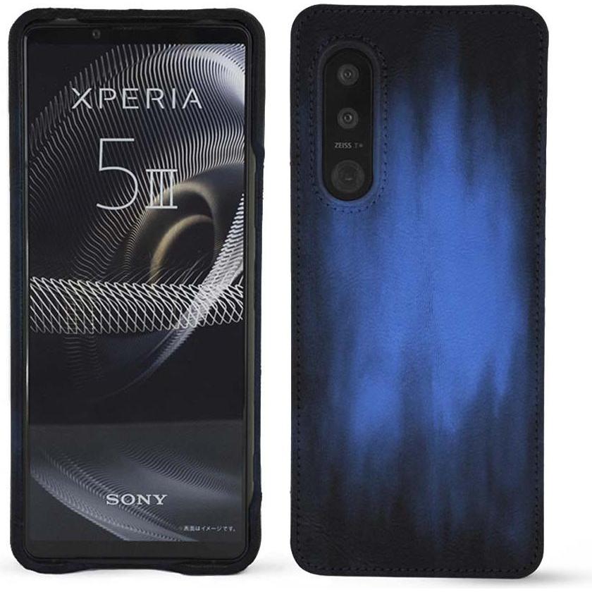 Noreve Lederschutzhülle (Sony Xperia 5 III), Smartphone Hülle, Blau