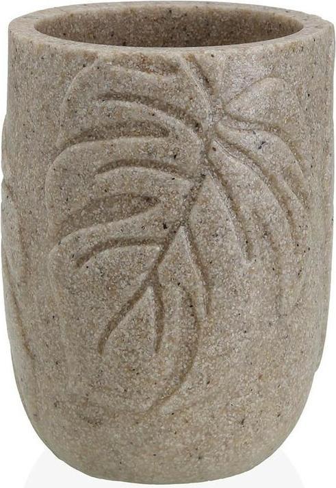 Produktbild Versa Zahnbürstenhalter Palm Creme Harz 7 x 9 x 7 cm