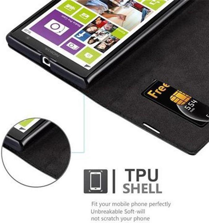 Actual product image Cadorabo Book Invisible Magnet Cover (Nokia Lumia 1020)