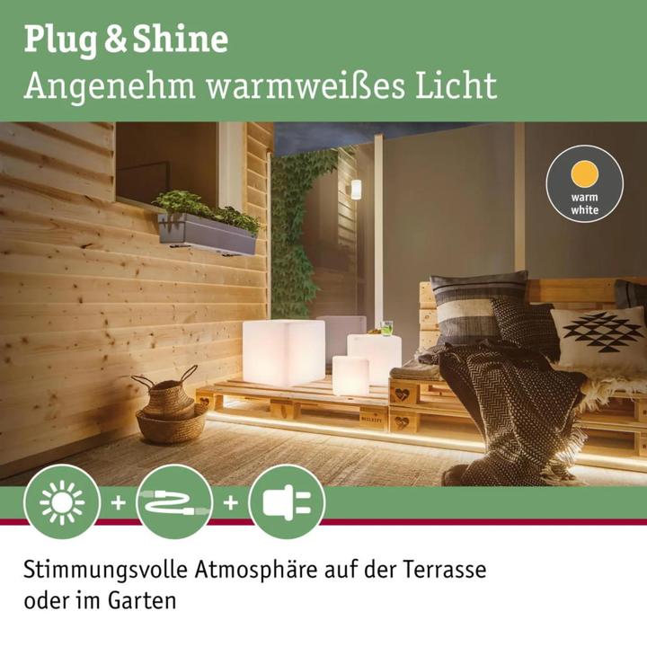 Actual product image Paulmann Plug & Shine Cube (575 lm, IP67)