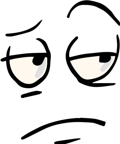 Produktbild Bügelbilder Bügelbild Cartoon Face Bored (1 x)