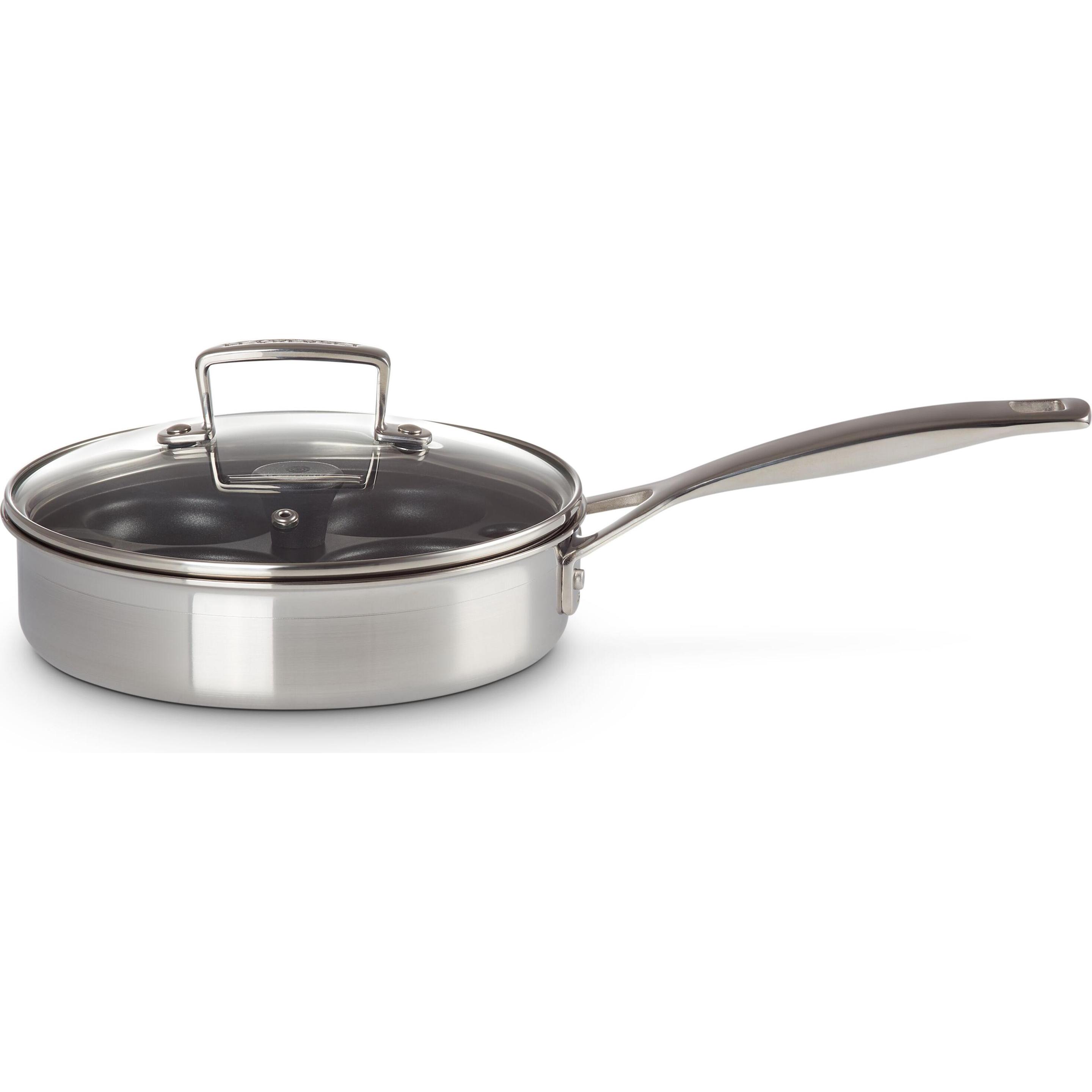 Le Creuset Sautépfanne, Pfanne + Kochtopf, Silber