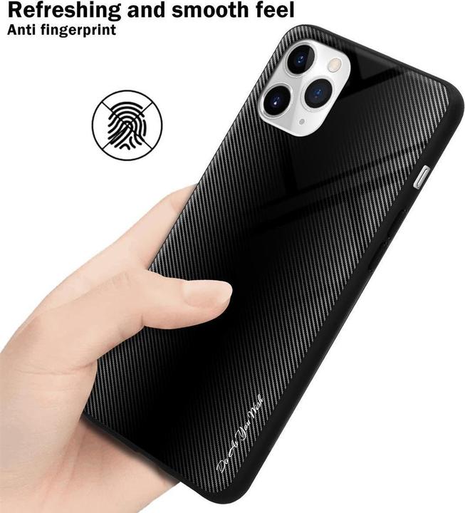Image du produit Cadorabo TPU Couverture en verre rayé (Apple iPhone 11 Pro)