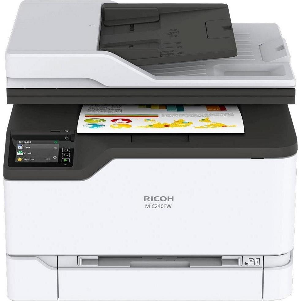 RICOH M C240FW (Laser, Farbe), Drucker, Weiss