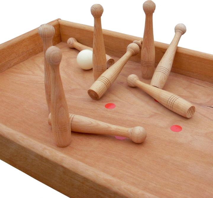 Actual product image Holz Bi-Ba-Butze Table skittle alley