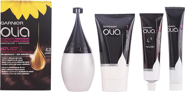 Produktbild Garnier OLIA Coloración Permanente #4,0 Castaño 4 pz (4,0 Castaño)