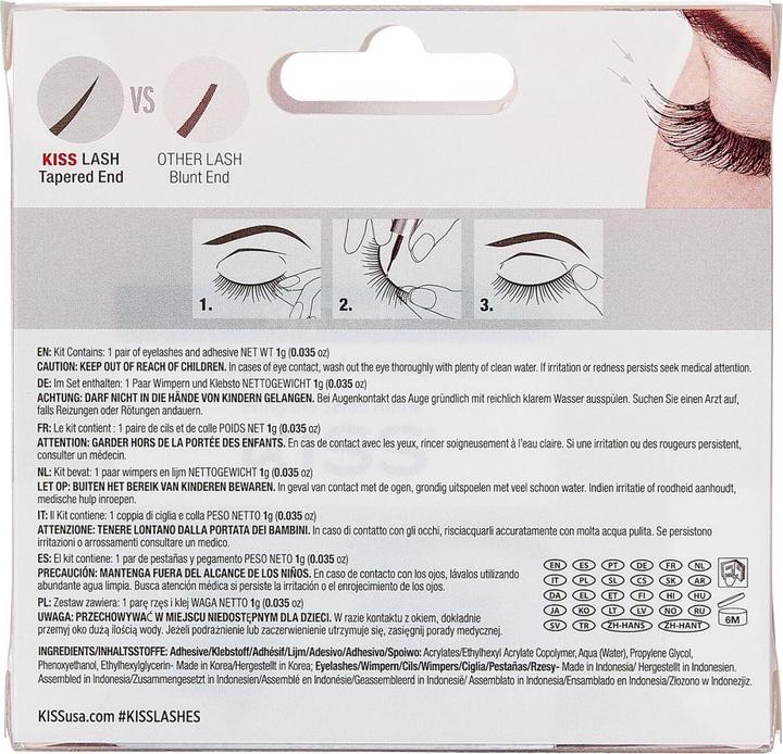 Actual product image KISS Lashes - Looks So Natural Iconic (Artificial eyelashes)