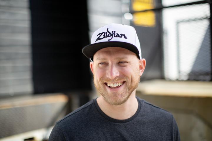 Actual product image Zildjian Baseball Cap, grau, schwarzes Logo