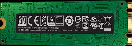 Actual product image Samsung 860 Evo (500 GB, M.2 2280)