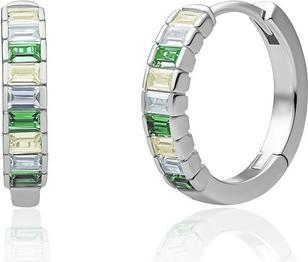 Immagine prodotto Sparkling Jewels Sparkling Silver Earrings With Colored Cubic Zirconias Eas23-Cz03