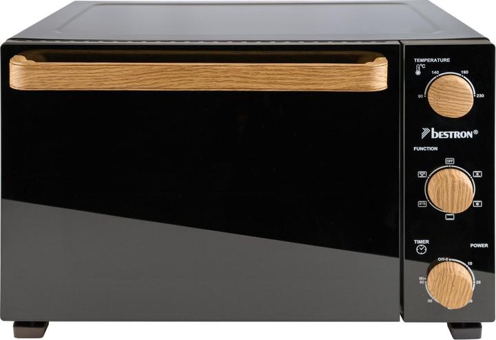 Bestron Grillofen 31 Liter, Black & Wood Serie