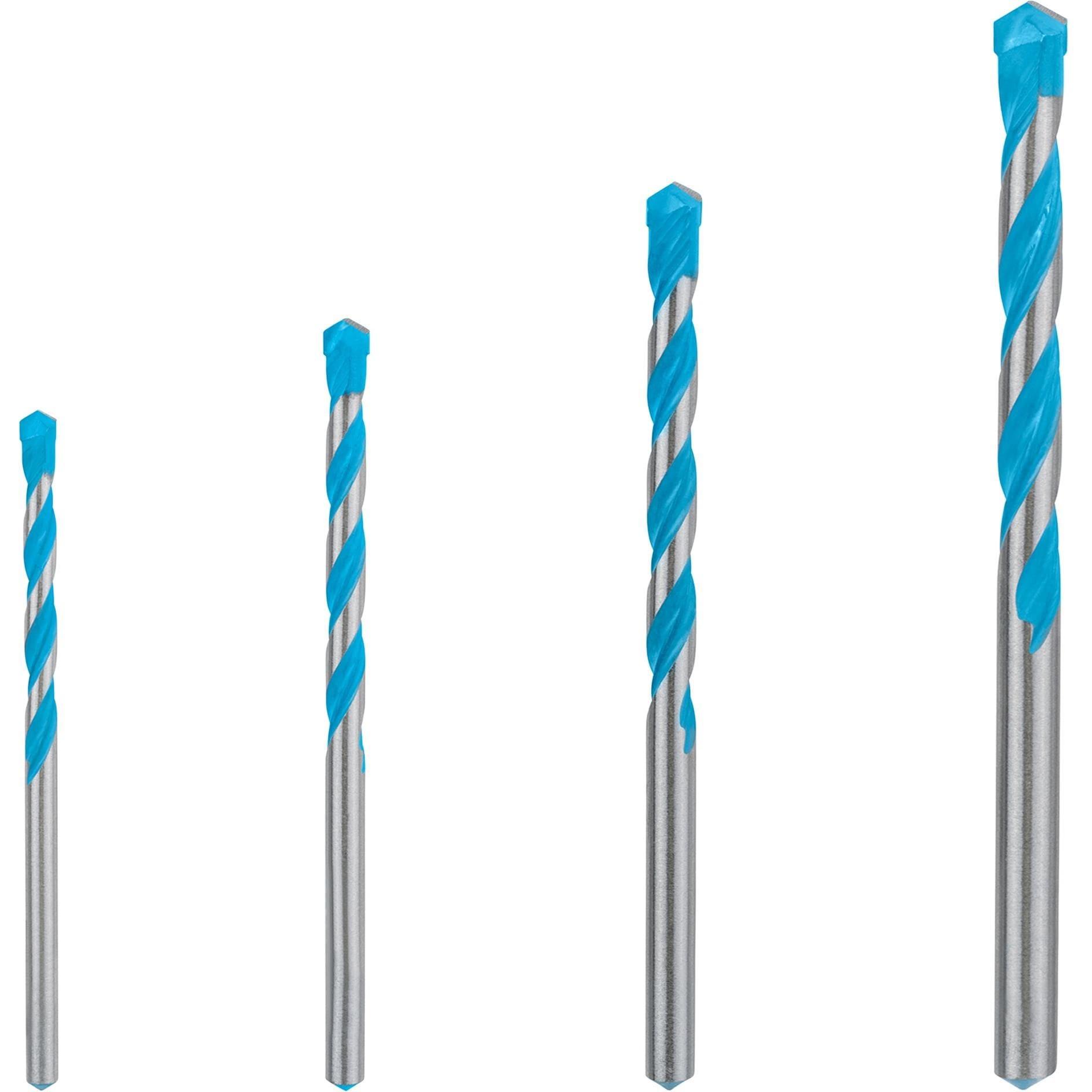 Bosch Professional Zubehör, Bohrereinsatz, EXPERT MultiConstruction CYL-9 Bohrer-Set, 4/5/6/8 mm, 4-tlg. (4, 5, 6, 8 mm)