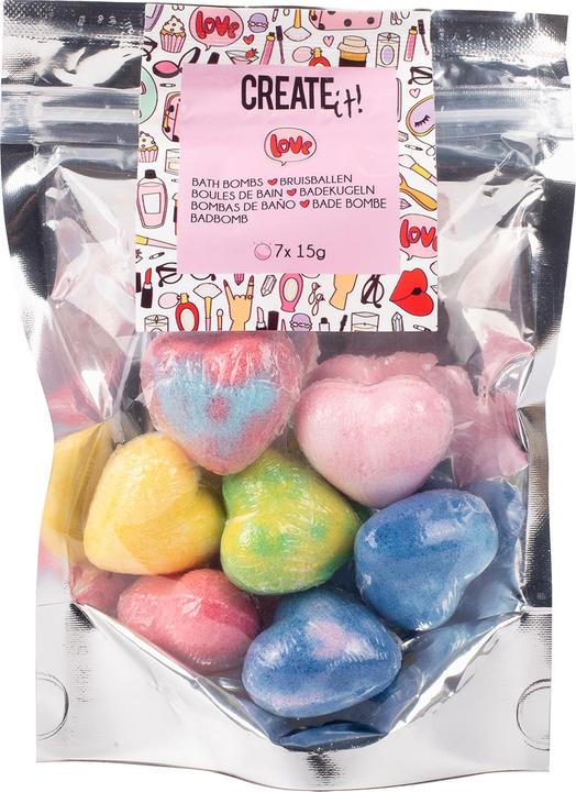Produktbild Create It! Badebomben Herzen 7er-Pack
