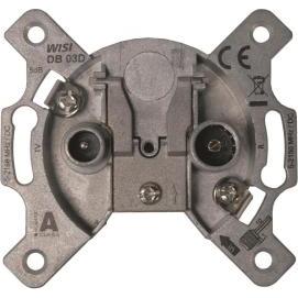 WISI Antennendose, 2-Loch Stichdose 5 dB (Presa d'antenna), Accessori per SAT, Argento