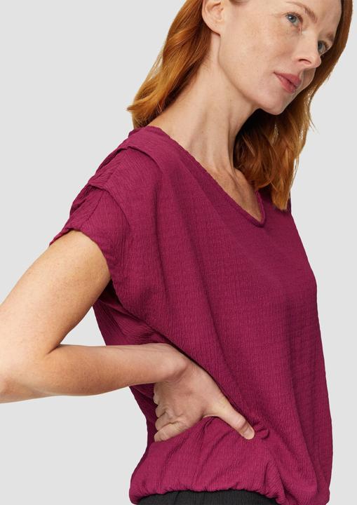 Produktbild S.Oliver T-Shirt Crinkle-Shirt mit Falten-Detail am Ärmel (32)