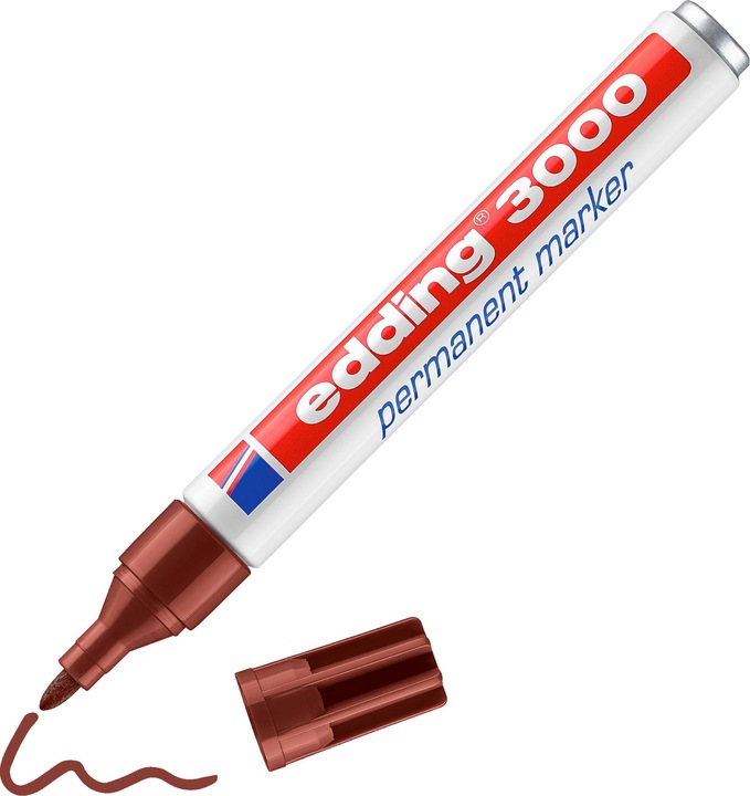 Actual product image Edding Permanent Marker 3000 (Brown, 1.50 mm, 1 x)