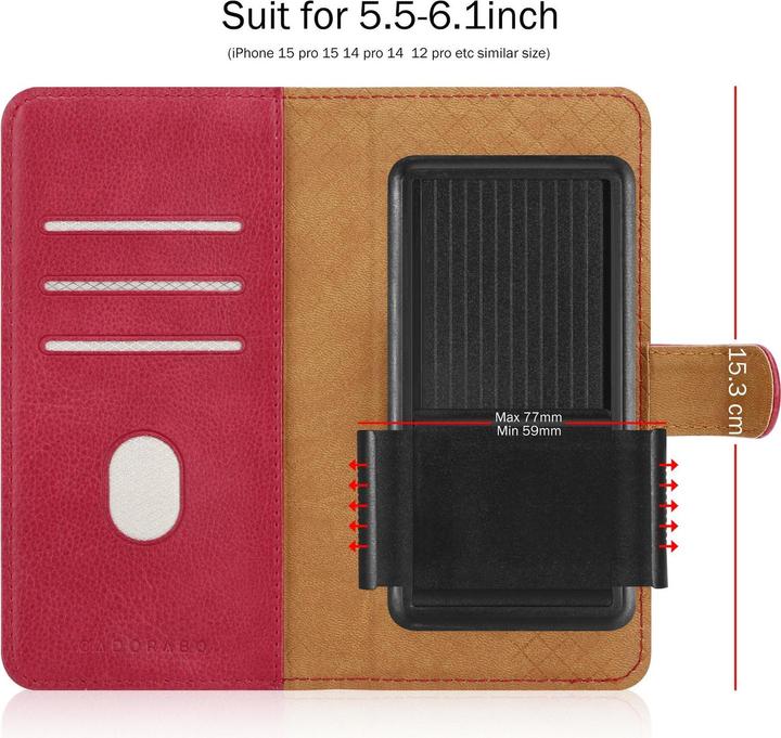 Actual product image Cadorabo Case for Samsung Galaxy S6 EDGE PLUS Book Cover (Samsung Galaxy S6 Edge)