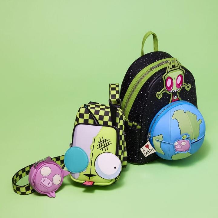 Actual product image Loungefly Nickelodeon by Mini Backpack Invader Zim Glow