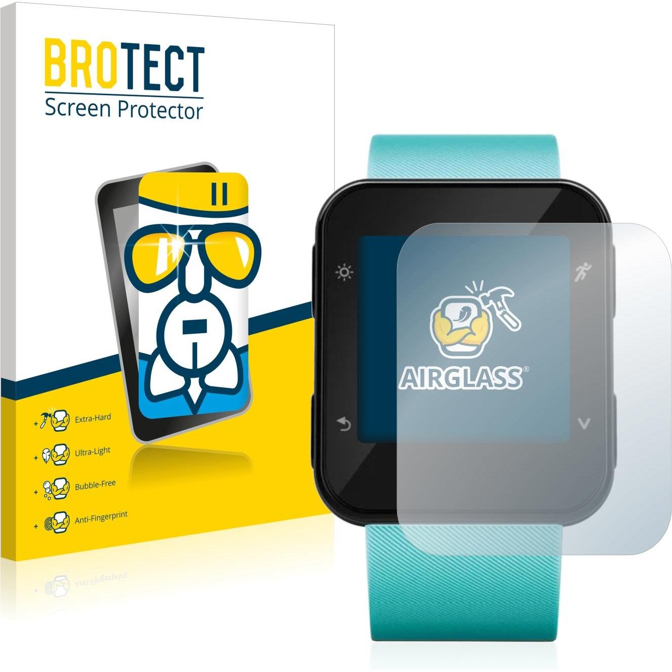 BROTECT AirGlass Panzerglasfolie, Smartwatch Schutzfolie, Transparent