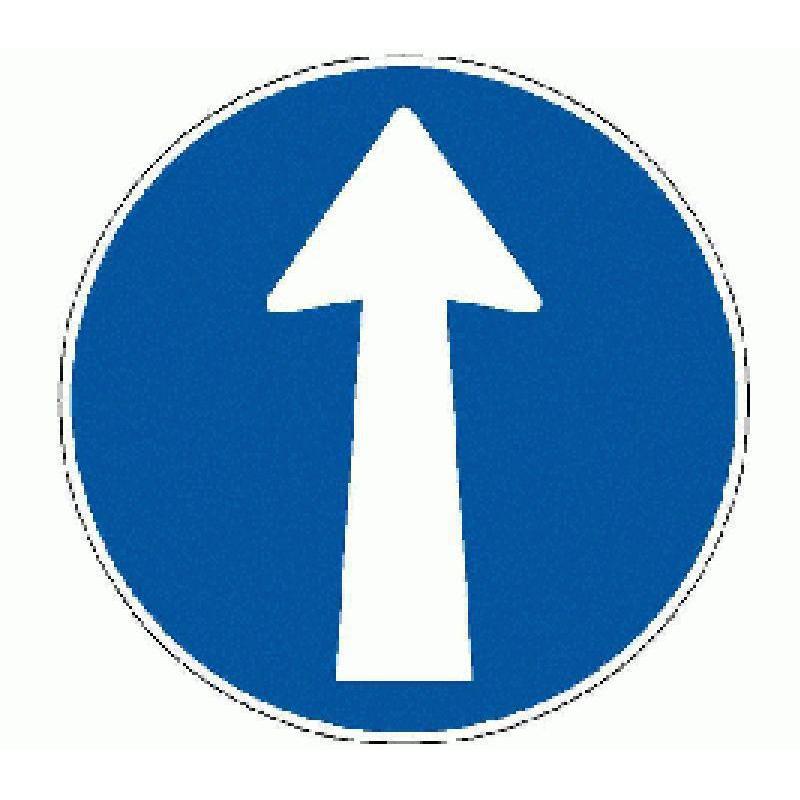 BRW, Sicherheitskennzeichnung, Signaltafel Geradeausfahren 2.36