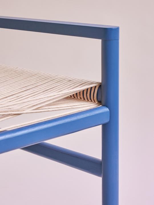 Actual product image Hübsch Heritage Bench Small Petrol (40 cm)