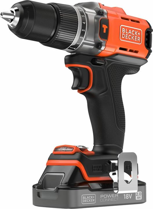Black & Decker Black&Decker Akku-Schlagbohrschrauber BCD383D1XC 2Ah 18V (Batteriebetrieb)