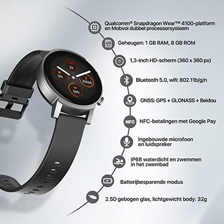 Produktbild Mobvoi TicWatch E3 (44 mm)