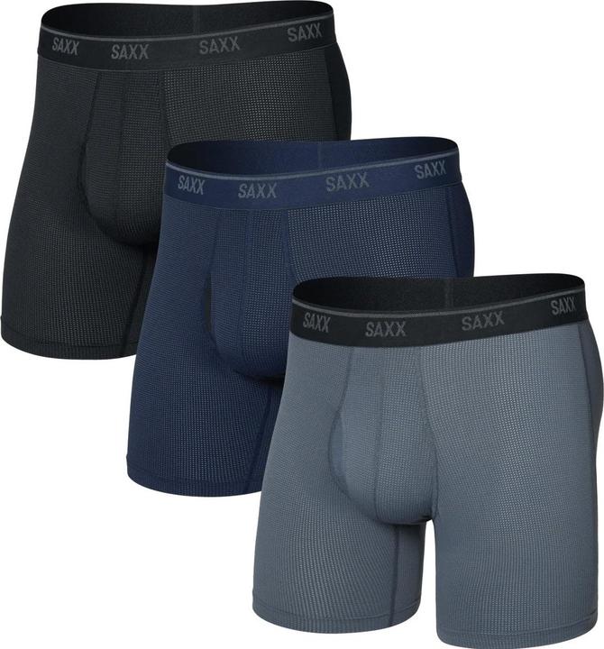 SAXX Quest Quick-Dry Mesh Boxer Brief Fly (3er-Pack)