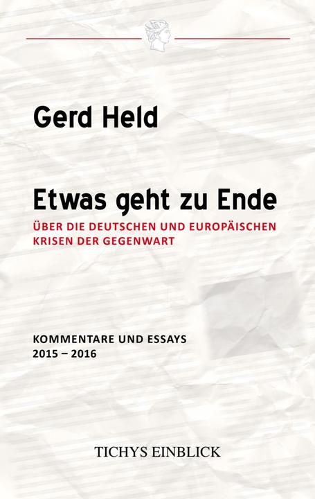 Produktbild Etwas geht zu Ende (Deutsch, Gerd Held, 2016)