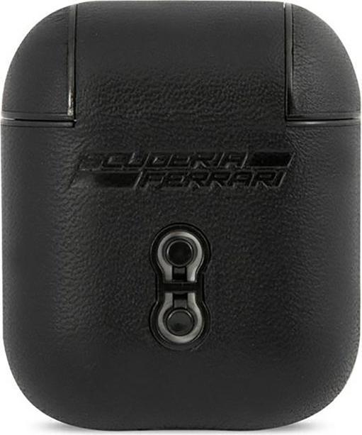 Image du produit Ferrari FESA2LEBK Couverture AirPods czarny/black Sur piste en cuir (Sac pour écouteurs)