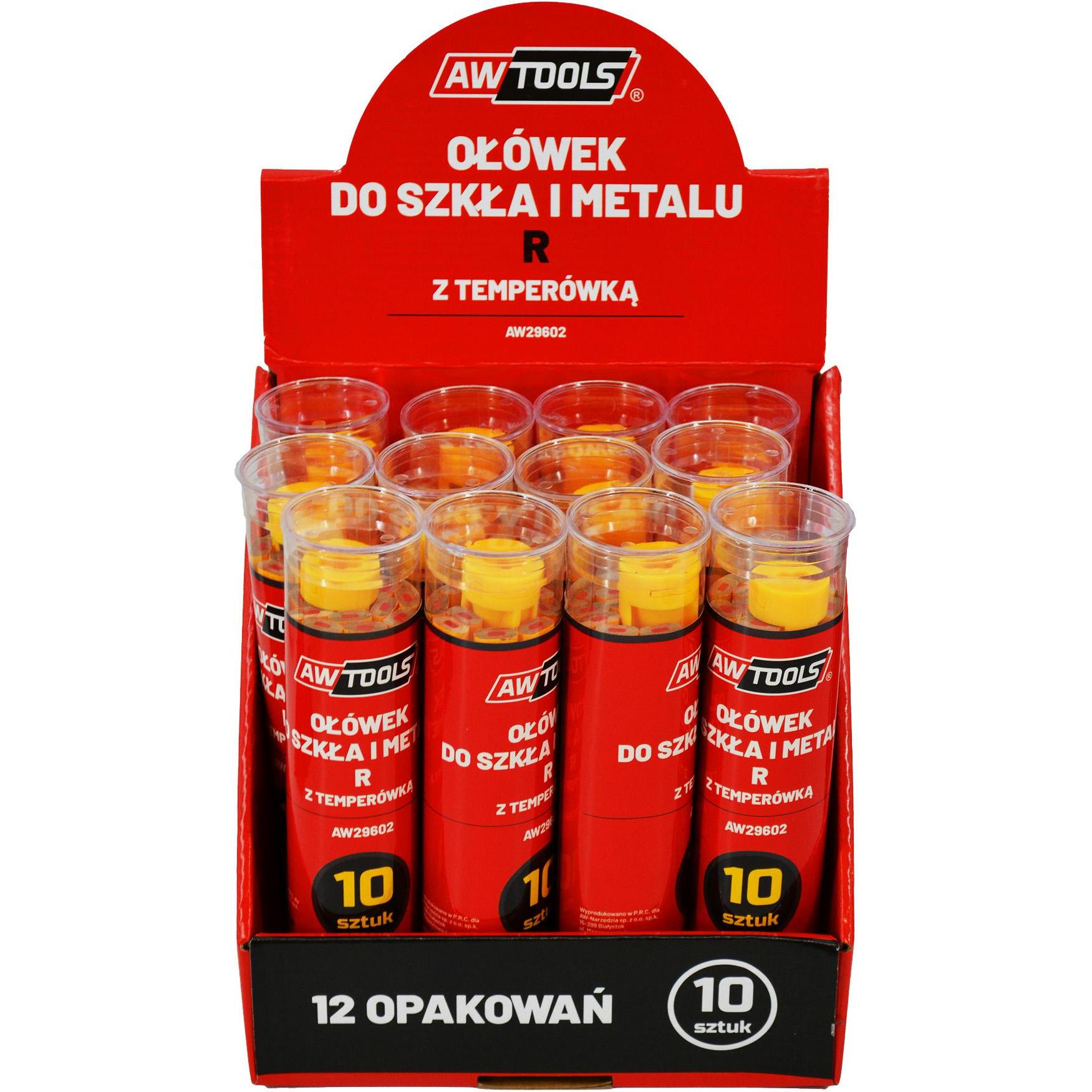 Awtools, Marker, Aw Ołówek Do Szkła I Metalu R żółty 10 Sztuk (Gelb, 10 x)