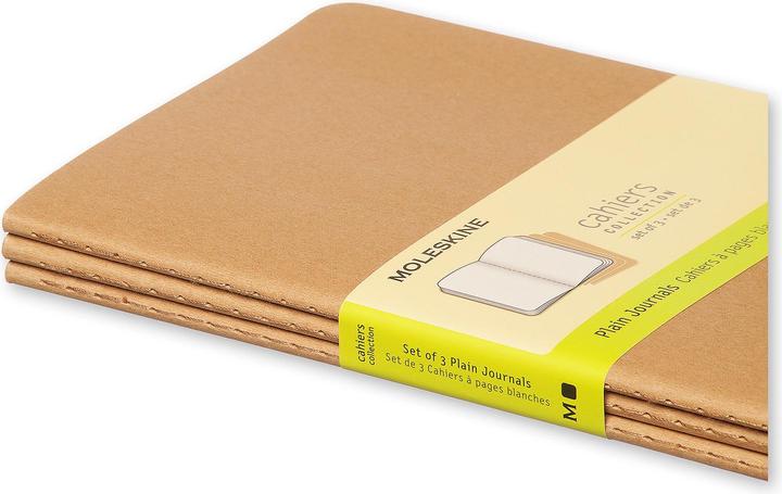 Produktbild Moleskine Cahier Large 3er-Set (130 x 210 mm, Blanko, Harter Einband)