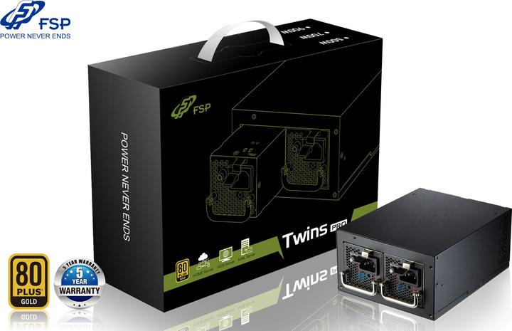 Actual product image Fortron PC power supply Twins PRO 500 80+ Gold (500 W)