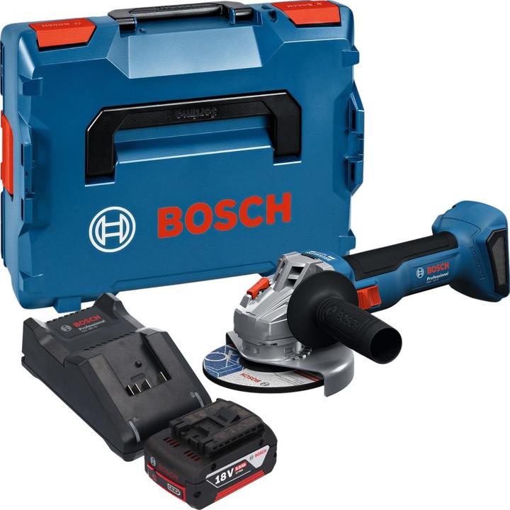 Produktbild Bosch Professional GWS 18V-8 Professional Akku Winkelschleifer 18 V 125 mm Brushless + 1x Akku 5,0 Ah + (125 mm)