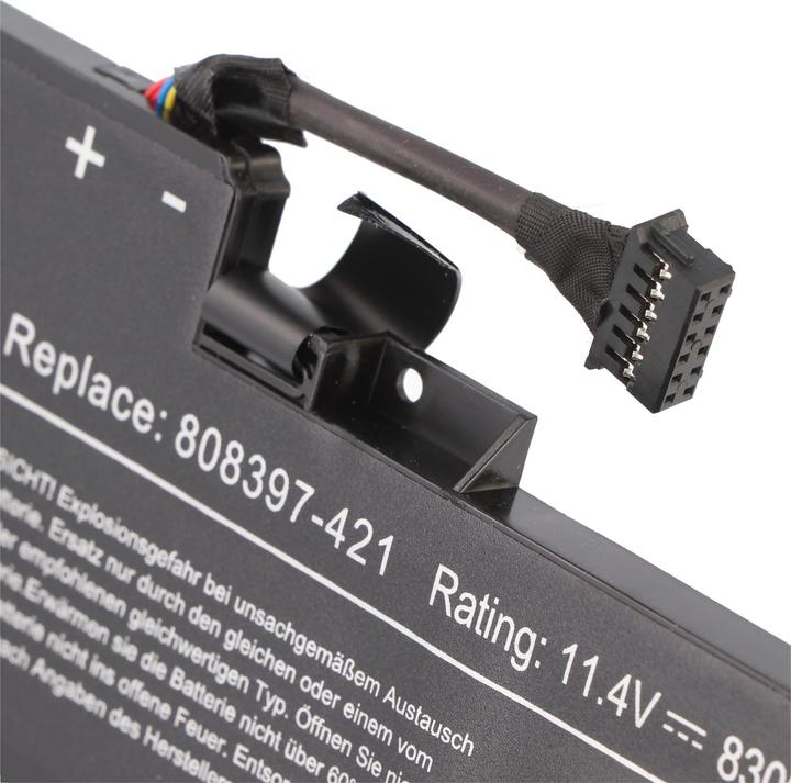 Actual product image AccuCell Akku HP ZBook 17 G3, HSTNN-C86C, HSTNN-LB6X, AI06XL, 808397-421 (8300 mAh)