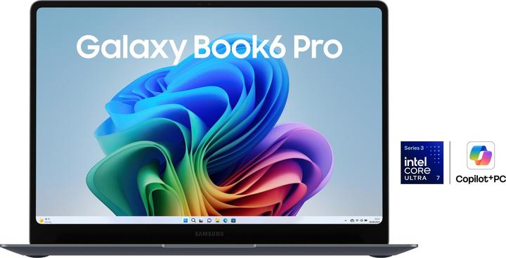 Produktbild Samsung Galaxy Book6 Pro 14 Intel Core Ultra 7 356H 32GB RAM 1TB SSD Touch Grau QWERTZ DE (14", 1000 GB, 32 GB, DE)