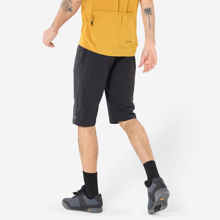 Produktbild Rockrider Velohose kurz atmungsaktiv Unisex schwarz (3XL)