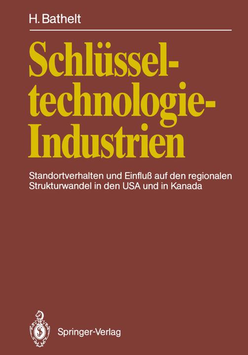 Produktbild Schlüsseltechnologie-Industrien (Deutsch, Harald Bathelt, 2012)