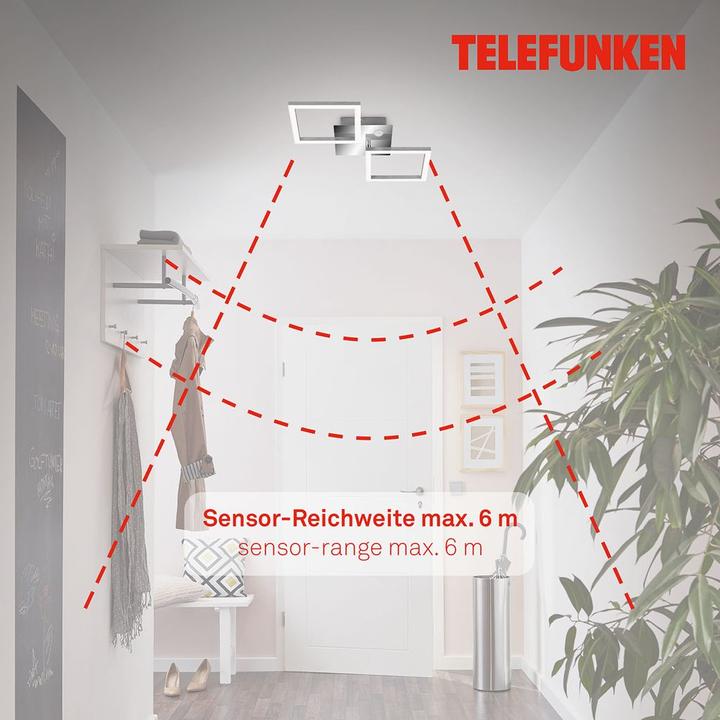 Immagine prodotto Telefunken Sensor LED Deckenleuchte, chrom-alu, LED/12W (1200 lm)